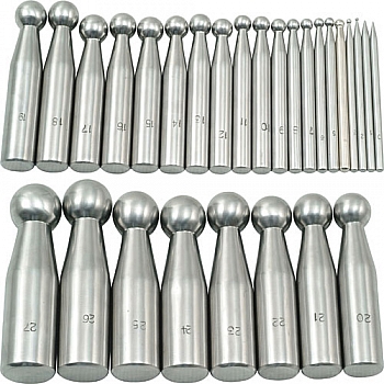 28 PCS SET OF DAPPING PUNCHES