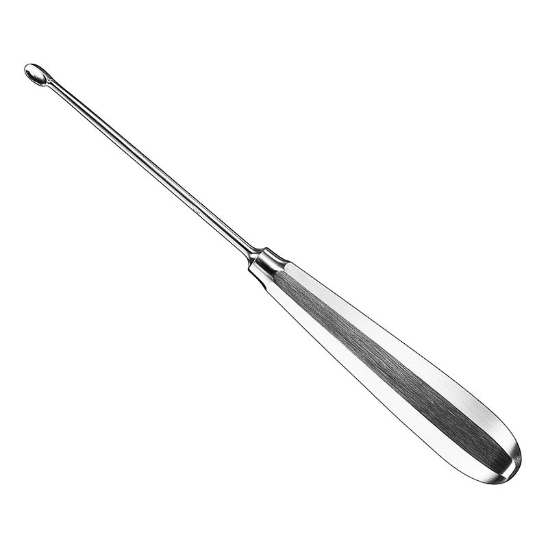 Halle Bone Curette Fiber Handle Forward Straight 7x11 MM FS 2 Orthopedic Surgical Instruments main image 0